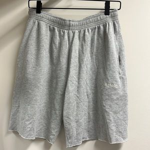 gray sweat shorts